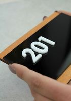 BOYANG Chine Fabricant Numéro de métal Signalisation avec Braille En Acier Inoxydable Numéros de Maison Panneaux de Porte