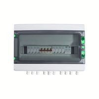Boîtier de Combinaison DC Étanche IP65 pour Système Solaire Photovoltaïque 1000V 6 Chaînes avec Disjoncteur de Protection Contre la Foudre et Fusible SPD