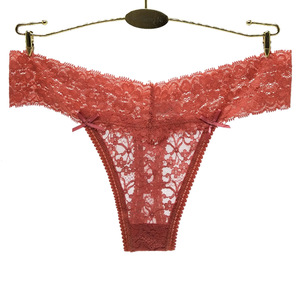 Tanga Sexy in Pizzo Rosso e Blu Misto, Perizoma per Donne - Product Image 5