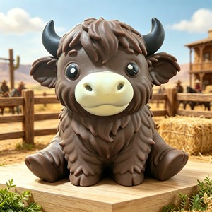 Juguete Antiestrés de Vaca Highland, Peluche Suave para Apretar - Product Image 3