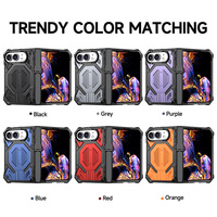 Coque de protection 2-en-1 avec support pliable et fonction mains libres pour iPhone Duo Fold Surface, avec verrouillage de précision sécurisé