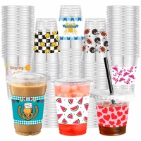 Couvercles personnalisés en plastique jetables pour gobelets, pour café, thé au lait, cadeaux d'affaires, origine Guangdong, 1000 pièces, logo personnalisé