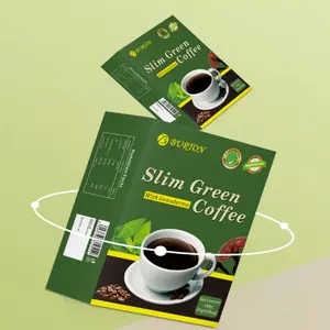 Fábrica al por mayor de seguridad natural pérdida de peso rápida quema de grasa desintoxicación instantánea café Delgado en polvo café verde Delgado