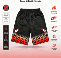 Shorts de basketball personnalisés pour hommes, shorts de sport en mesh respirant, 10 MOQ, support OEM, sublimation du logo