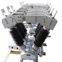 Sectionneur haute tension extérieur de type V série GW5, interrupteur d'isolement rotatif à double colonne pour sous-station extérieure