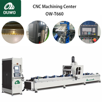 Centre d'usinage CNC 3 axes OUWO 380V avec broche motorisée italienne haute vitesse 8KW pour usine de fenêtres, portes et murs rideaux