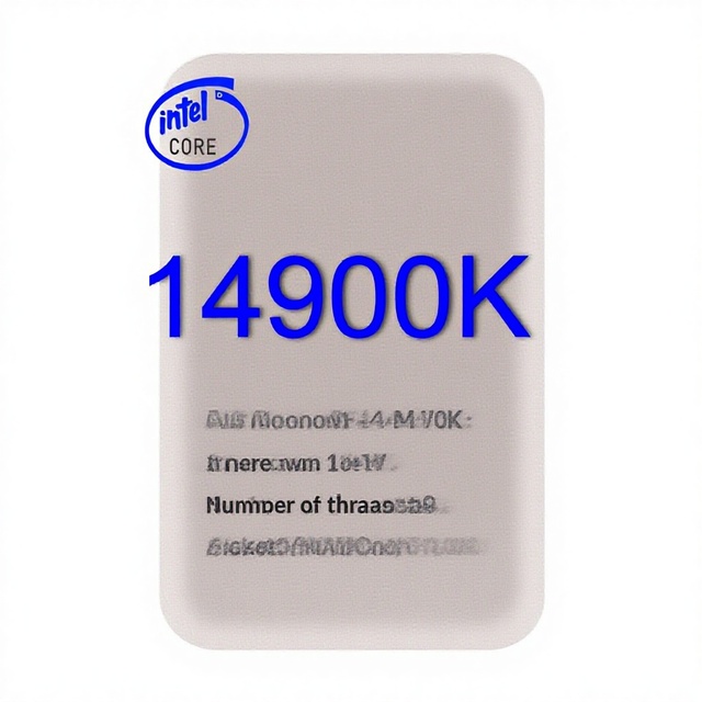 Intel I9-14900K Core 14th Gen 24-Core 32-Thread 4G Desktop CPU Bare Die Bulk Pack Compatible with Z790