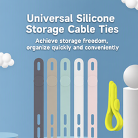 Sangles de Câble Multi-Usages Réutilisables, Organisateur de Câbles Élastique Pliable pour Chargeur de Téléphone, Fournitures de Bureau, Fixation et Regroupement en Caoutchouc