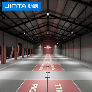 Высококачественное напольное покрытие для корта для пиклбола, рулонное, для использования в помещении и на улице, портативное, оптом напрямую с завода - Product Image 2