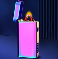 Nouveau briquet à arc électrique haute puissance, grande capacité, éclairage LED, rechargeable par USB