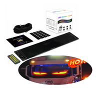 Flexible LED-Außendekorationsbeleuchtung, USB-Matrix, Programmierbare Dynamische Teufelsaugen, Benutzerdefinierte Text-Animationsanzeige für Auto und LKW