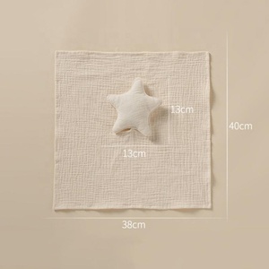 Gran oferta, toalla relajante de algodón con forma de estrella y Luna para recién <span class=keywords><strong>nacidos</strong></span>, edredón infantil, juguetes, manta de seguridad para bebés, toallas para dormir - Product Image 6