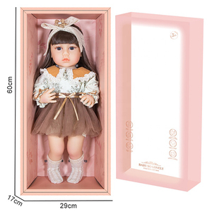 Poupée Reborn, poupée bébé, petite <span class=keywords><strong>fille</strong></span>, 22 pouces, poupée réaliste pour tout-petits, jouet - Product Image 3