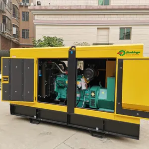 SHX elektrik jeneratörü 100kva jeneratör powered by cummins jeneratör grubu çin'de yapılan