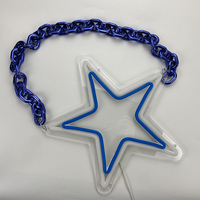 Chaîne de lumière au néon LED acrylique de fabrication chinoise acclamant le sport Logo d'équipe personnalisé Fan de football cadeau promotionnel de luxe impression UV