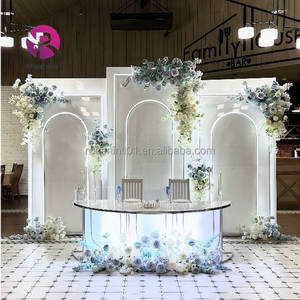 <strong>Events</strong> Birthday Marriage Ceremony Decor Flower <strong>Panel</strong> Stand White Led Light <strong>Backdrop</strong> <strong>for</strong> Wedding Stage Wall <strong>Backdrop</strong> Setup - Product Image 1
