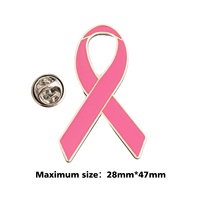 Sensibiliser au cancer rose rouge jaune ruban de santé mentale insigne en métal broches Logo personnalisé émail dur doux épinglette à vêtements