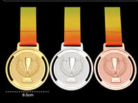 2025 Monde Haute Qualité Conception Sens Or Argent Bronze Badge Sport Boxe Médaille Football Trophée et Médaille Ancienne Coupe De Football