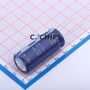 Supercondensador HP-2R7-J606UYJ25, Componente de Montaje en Orificio (THT), P=7.5mm, Condensador 60F -10%~+20% 2.7V 20mOhm@1kHz - Product Image 1