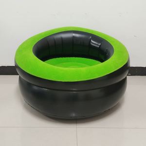 Sillón en Oferta 2026 |   Sillón Inflable Redondo con Superficie Aterciopelada para Venta al por Mayor, Sofá Inflable Portátil - Product Image 3