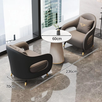 Ensemble de canapés et fauteuils pour négociations commerciales, fauteuil lounge rembourré OEM avec rangement pour hôtel, café, bureau, salle de réception