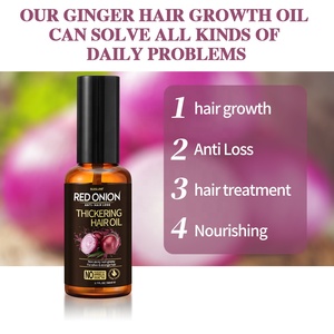 زيت سيروم نمو الشعر للعناية بالشعر من علامة OCCA التجارية الخاصة، عضوي، نباتي، طبيعي لفروة الرأس، لعلاج تساقط الشعر، بزيت الأرغان والخروع والبصل الأحمر، للبيع بالجملة - Product Image 2