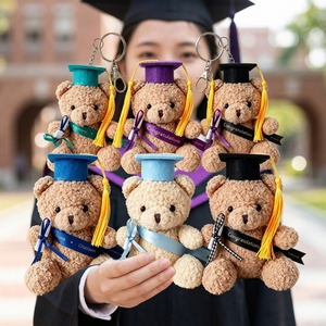 Orsetto di Peluche per <span class=keywords><strong>Laurea</strong></span> e Dottorato, Regalo di Ritorno a Scuola per Giovani, Ciondolo Orsetto Teddy - Product Image 2