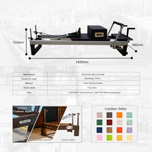 Équipement de studio classique pour la musculation, l'équilibre corporel, le fitness, l'exercice, le yoga, le Pilates Reformer en aluminium - Product Image 4