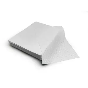 Customized size white color super oil spill only absorbent pads