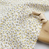 Tissu en popeline de coton 100% doux pour robe florale, tissu textile pour vêtements pour femmes