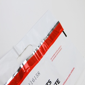 Sac de sécurité gris avec poignée, numéro de série unique et code-barres, enveloppe anti-effraction pour preuves - Product Image 5