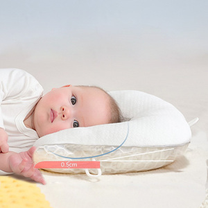 Venta al por mayor al aire libre de silicona lado Cervical Lumbar soporte felpa impresa viaje cuello almohada látex bebé lectura cama almohadas - Product Image 5
