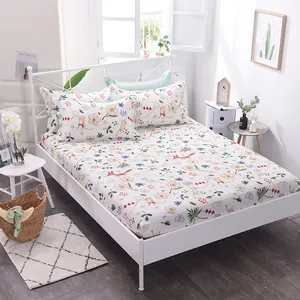 100% Cotton Fitted Bed Sheets Wholesale Cheap Price Luxury Home Hotel Hospital Printed Customer's Designs Cartoon 100%cotton 40