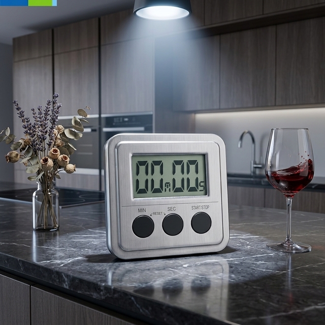 Digital Magnetic Kitchen Timer Alarm LCD Metal High Quality Material Timer