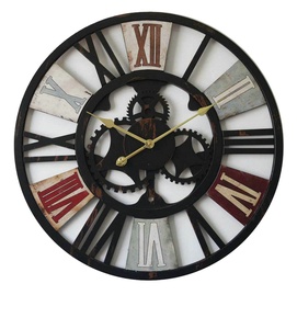In stile francese di età 3D retro metal gear gigante antico <span class=keywords><strong>orologio</strong></span> <span class=keywords><strong>da</strong></span> <span class=keywords><strong>parete</strong></span> in plastica <span class=keywords><strong>per</strong></span> la decorazione domestica - Product Image 1