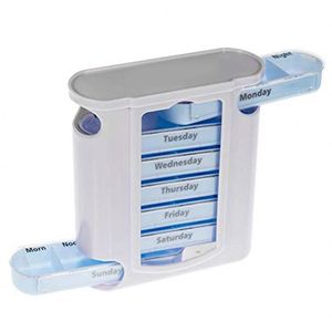 14-Slot Weekly Pill Case Day & Night Medication Storage Organizer - Product Image 4