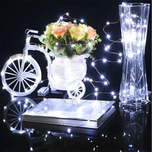 Boîte à piles en fil de cuivre, télécommande fil de cuivre 3AA boîte à piles 10 mètres 100 lumière noël Led lumière décorative - Product Image 1