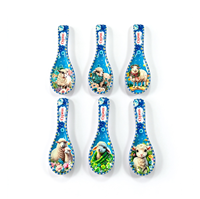 Souvenir mural personnalisé en mélamine en forme de cuillère, imprimé Chypre Grèce, mouton chèvre, décoration maison cuisine, cadeau de voyage, ornement