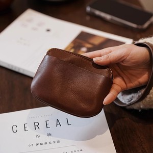 Vintage Japanese Style <b>Mini</b> Coin Purse PU Soft Leather Slim Lipstick <b>Pouch</b> Portable Card Holder Clutch Wholesale - Product Image 1