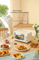 Mini four à convection de haute qualité, cuisson rapide, four à pizza électrique de comptoir, boîtier en acier inoxydable, capacité de 10 L, pour la cuisson