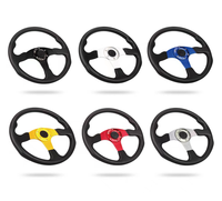 Volant de course personnalisé OEM, en aluminium et cuir suédé, universel