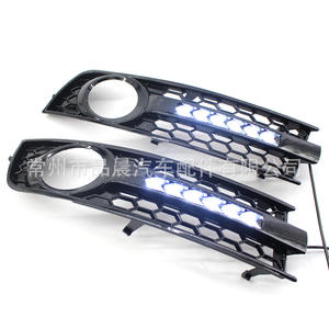 Kit de Rejilla con Luces LED de Circulación Diurna para Audi A4 B6 2001-2005, Parachoques Delantero, Luz Antiniebla, Rejilla Inferior E053 - Product Image 1