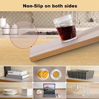 Tapis de protection antidérapant et lavable en EVA pour étagères, tapis de cuisine non adhésif, imperméable et résistant à l'huile pour réfrigérateur, armoires et tiroirs