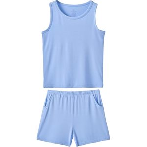 Conjunto de Pijama de Verano para Niños BambooBud, Pantalones Cortos Unisex, Ropa de Dormir de Viscosa de Bambú Suave, Transpirable, Tallas 2T-7Y - Product Image 1