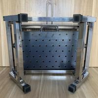 Nouveau barbecue au charbon de bois en acier inoxydable, moderne, écologique, durable, avec sécurité anti-flamme, pliable et portable pour l'extérieur