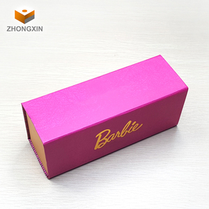 Conception personnalisée papier rose lunettes de soleil flip <span class=keywords><strong>box</strong></span> boîte d'emballage de luxe boîte de cadeau de verre de vin - Product Image 3