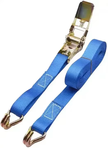 <span class=keywords><strong>Sangle</strong></span> à cliquet robuste de 25 mm (1 pouce) avec crochets pour le chargement de camions, capacité de 800 kg - Product Image 3