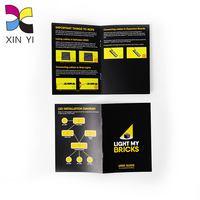 Écran de montre vidéo cils couleur personnalisée, prix d'usine, affichage du point de selle a4 a5 a6, mini livre d'impression