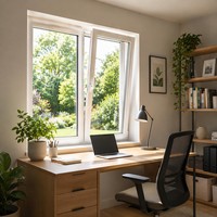 Fenêtre à double vitrage en PVC, design moderne, économie d'énergie, haute qualité, insonorisée, étanche, fenêtres PVC personnalisées pour la maison