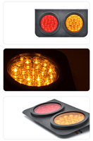 Feux arrière de remorque de camion à LED avec support de base Barre de feux arrière étanche Feux de circulation pour camping-car